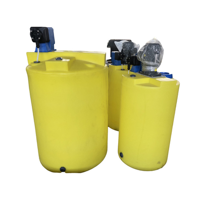 Hotels High Quality PE Plastic Chemical Dosing Tank With Agitator Mixer