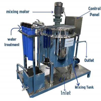500L Detergent Liquid Soap Making Machine / Liquid Shampoo Mixer Tank Lotion Mixer