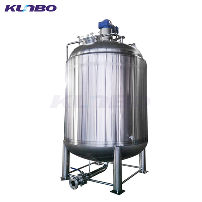 304 or 316 stainless steel KUNBO 304 or 316 liquid and food mixer mixing tank price material